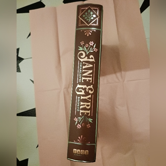 Jane Eyre Decorative Hardcover — Green & Rose Foil Design - Picture 10 of 16